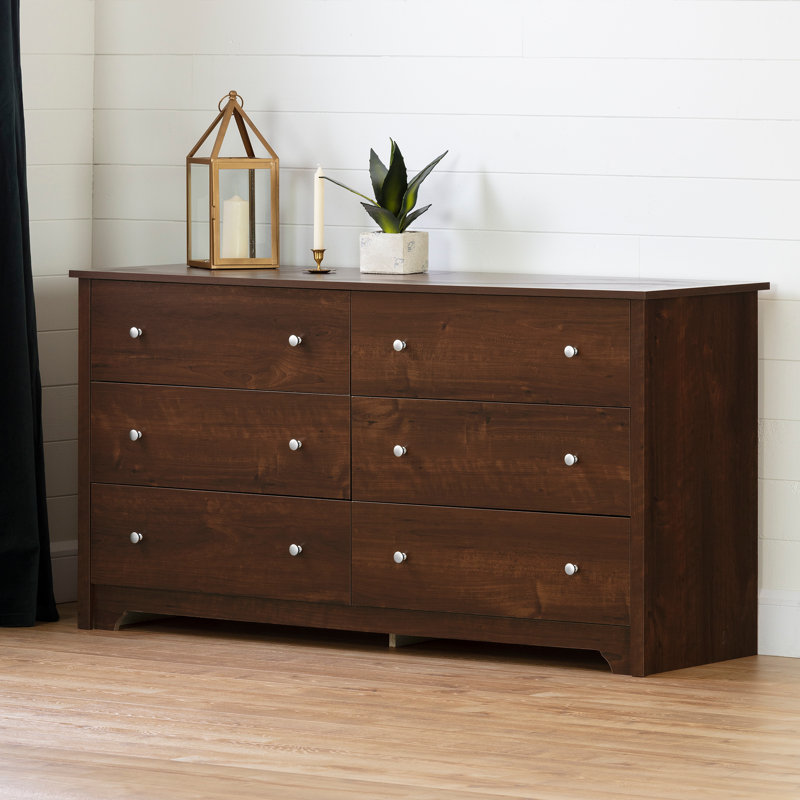 Salvat 6-Drawer Dresser, Soft Gray