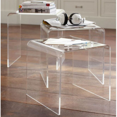 Hekkel Acrylic Nesting Table