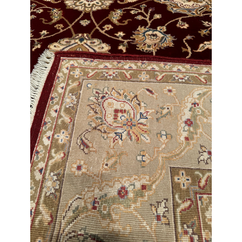 Tapis rouge en laine noué à la main Original Original