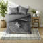 Ensemble de literie luxueux en velours gris, polyester de qualité supérieure pour la maison