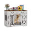 Mobilier de cage pour chien - Chenil pour chien avec tiroirs de rangement et verrous