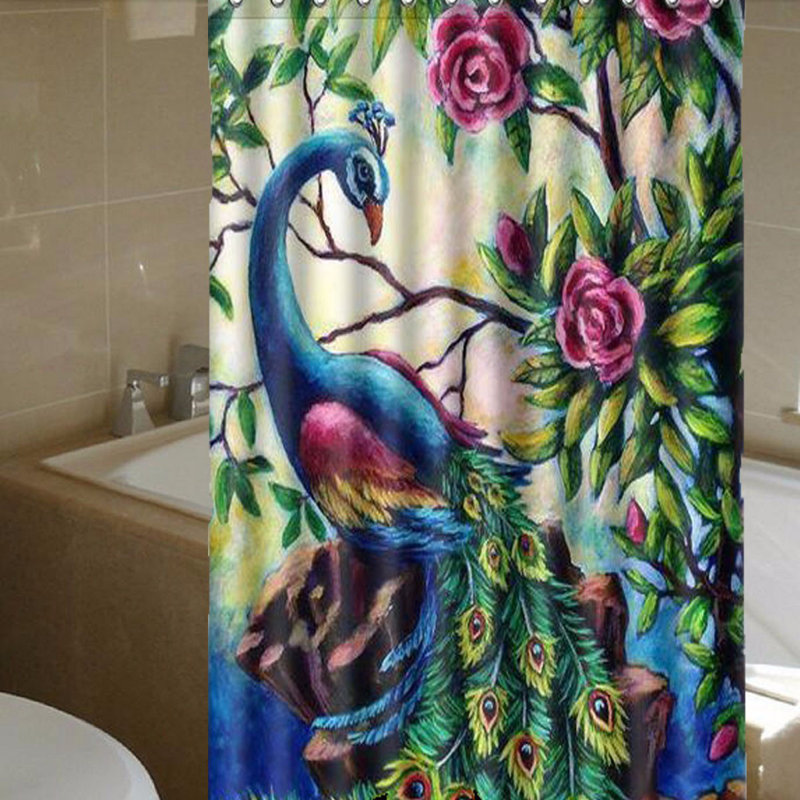 Rideau de douche Peacock