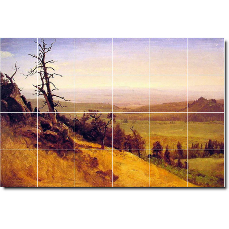 Carreau de céramique décorative 36 po x 24 po 6 po x 6 po, Paysage 479