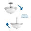 Plafonnier semi-encastré 2 lumières 13,25 po Constantia-2069855275-2097024744-2097024746