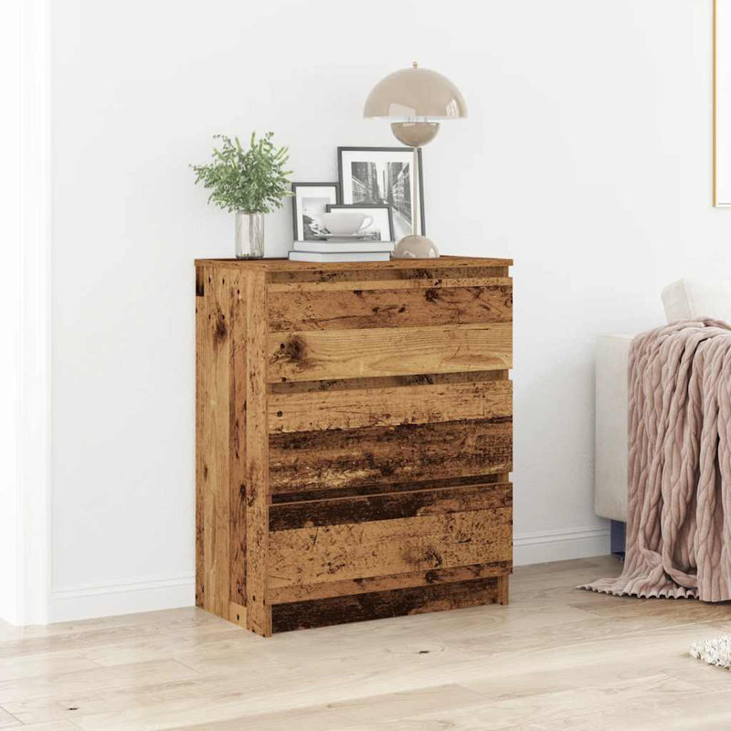 Chubbuck 3 - Drawer Rectangle Accent Chest, Old Wood