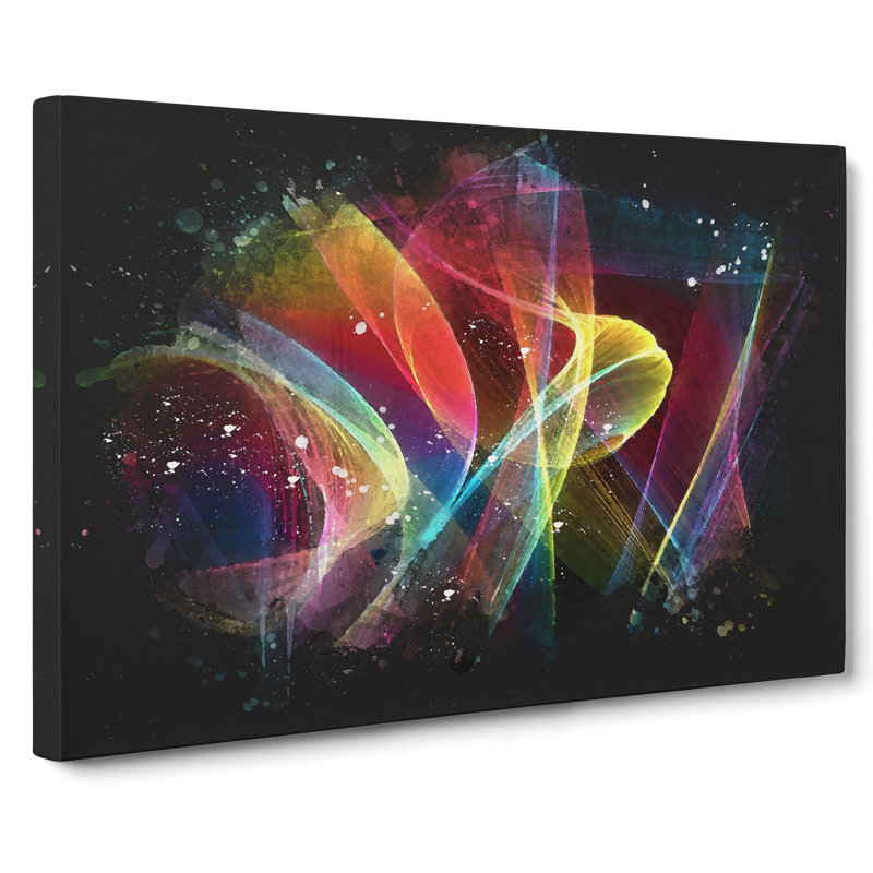 Rainbow Smoke Vol (2) - Wrapped Canvas, 35cm H x 50cm W x 3cm D