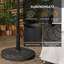 Binette 18kg Resin Garden Parasol Base Round for Φ38mm-Φ48mm Poles Bronze