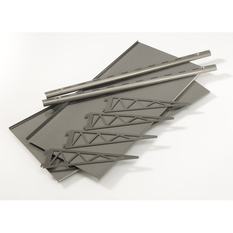 Tablette de support 2 pièces Chuse, Argent, H 24 po x l 24 po x P 11 po