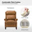 Fauteuil inclinable en cuir véritable Ambrosane-79515882