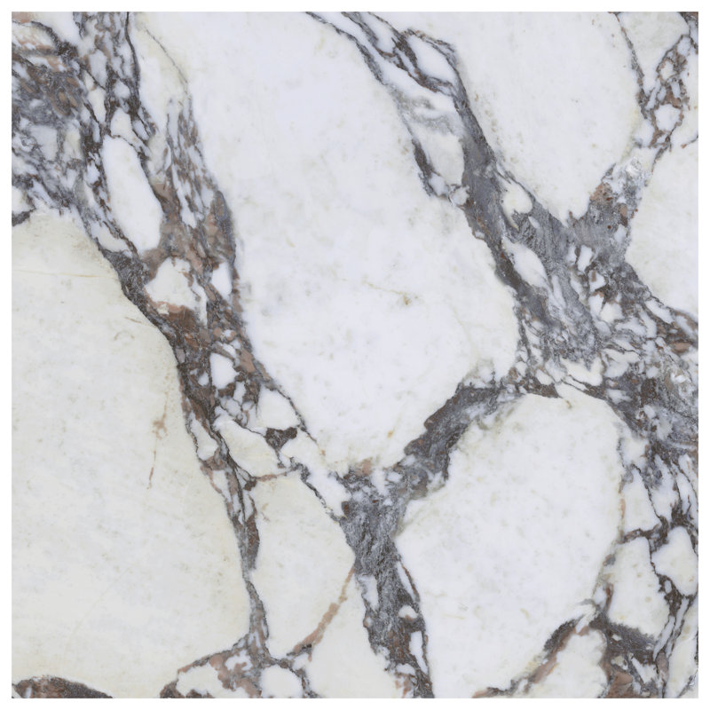 Autograph 48x48 Satin Marble Look Porcelain Tile, Arabescato