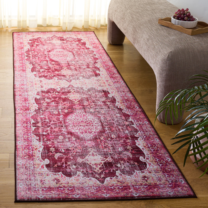 Tapis oriental performant lavable à la machine Tucson, Tapis de couloir 2 pi 6 po x 8 pi