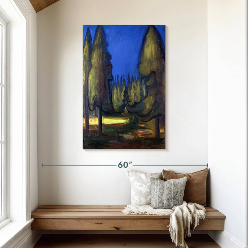 Forêt d'épinettes foncées Alvord, H 45 po x l 30 po