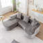 Canapé modulaire modulaire avec méridienne en L, assise profonde et compression d'éponge pour un confort et une flexibilité ultimes-876656017