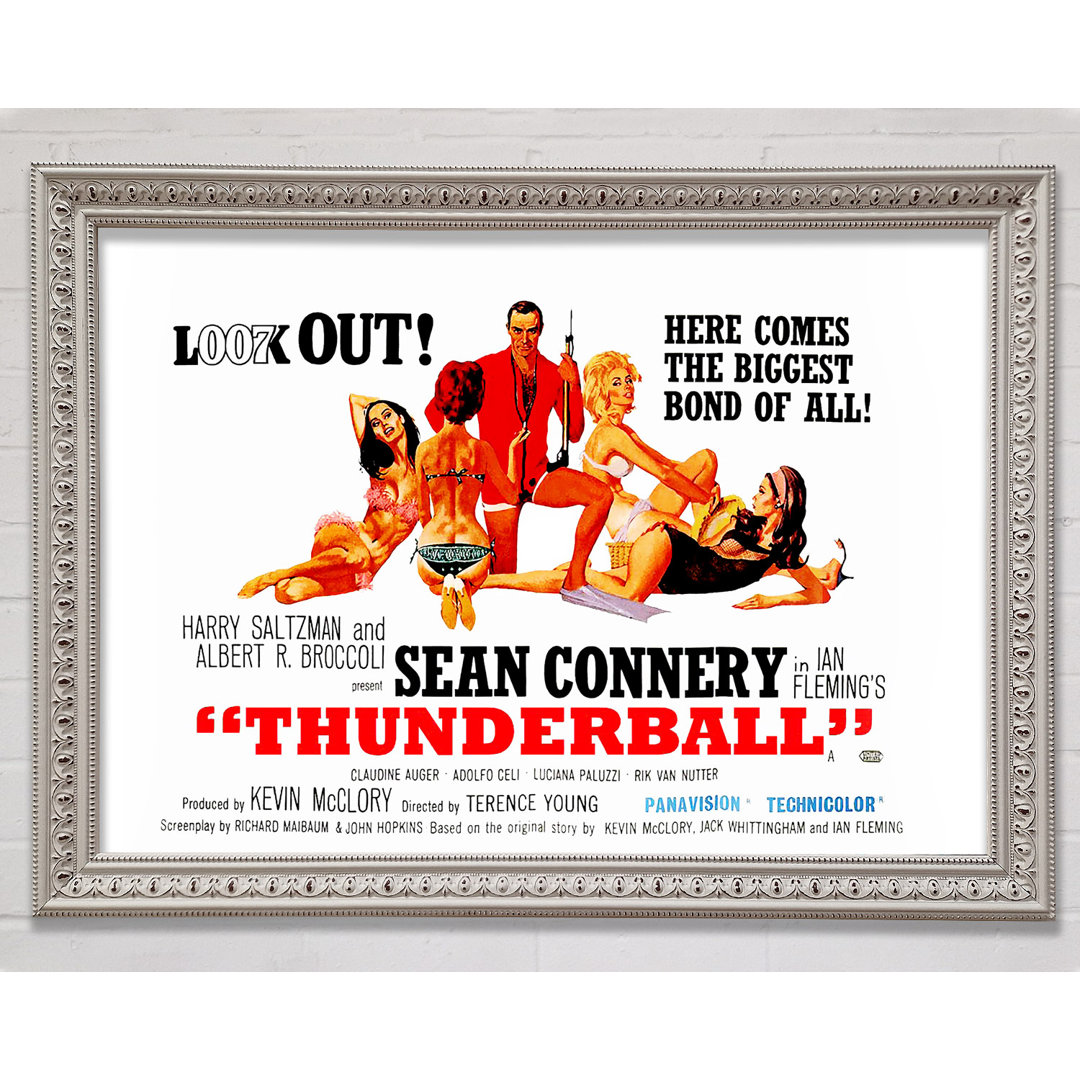 Sean Connery Thunderball Gerahmter Druck