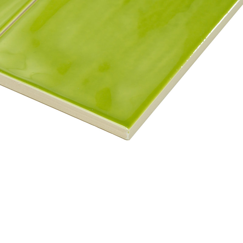 Jade 4" x 8" Subway Wall Tile, Lime Green
