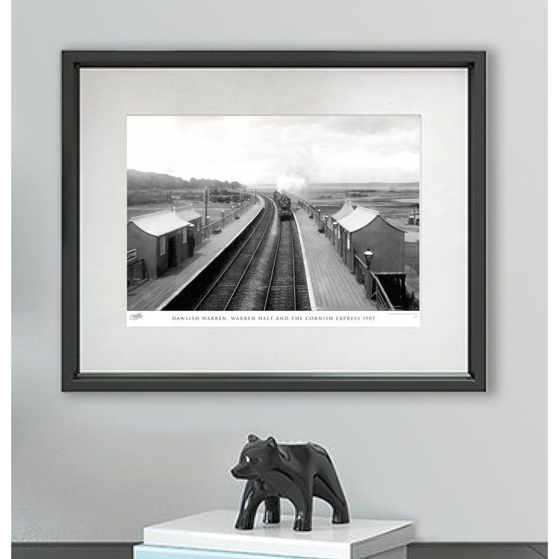Dawlish Warren, Warren Halt And The Cornish Express 1907 - Single Picture Frame Print, 45cm H x 60cm W x 2.3cm D