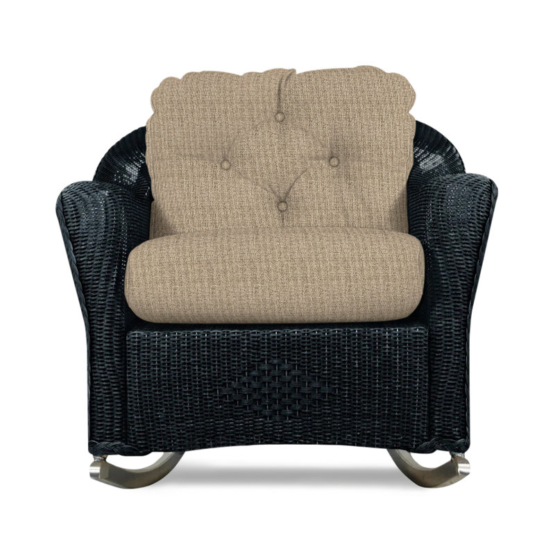 Reflections Outdoor Rocker Chair, Knix Granite, Ebony