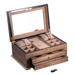 Charlton Home® Wood Jewelry Box + & Reviews | Wayfair