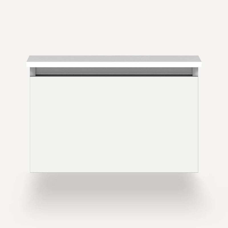 Cartesian Vanity 60" W (8 Drawers), Lyra, White