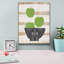 «Green Apples On Wood» par Linda Woods, art mural sur toile-899334803