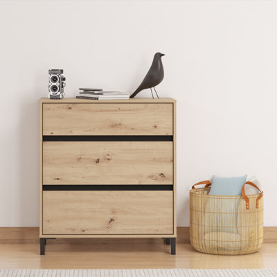 MARRON Cabinet 80 Oak/Black
