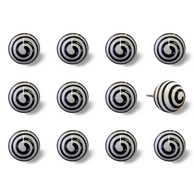 Hand Painted 1.5" Diameter Round Knob Multipack