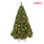 Arbre de Noël 7 pi en PVC avec 380 lumières DEL Wi-Fi Music Sync - Contrôle de l'application, 1339 pointes, branches articulées, effets bicolores, base en métal-1543760119