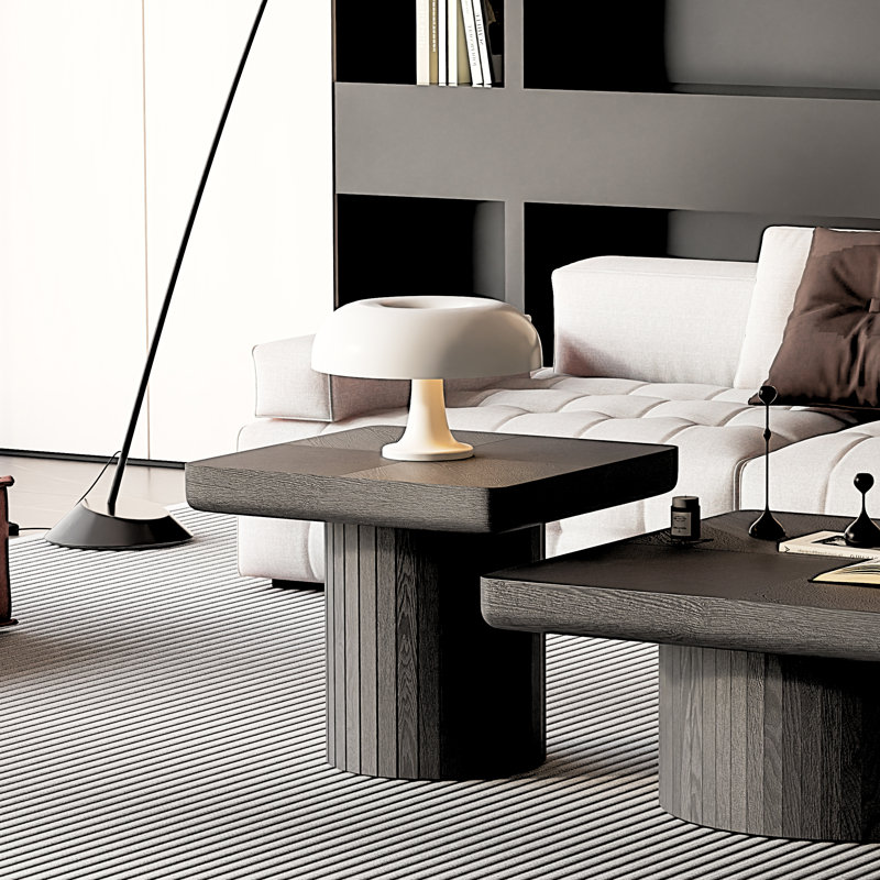 23.6'' Modern Solid Wood Veneer End Table