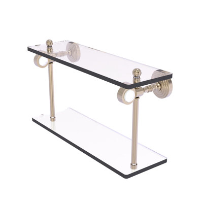 Jarrell 2 Piece Glass Tiered Shelf