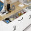 Buffet 47,95 "avec 2 tiroirs et 4 portes pour la salle à manger, la cuisine et le salon