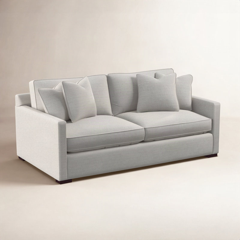 Bel-Air Sofa, White Textured Performance; 0865-91, Java