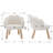 Flower Kids Chair With Solid Wood Legs-496303634