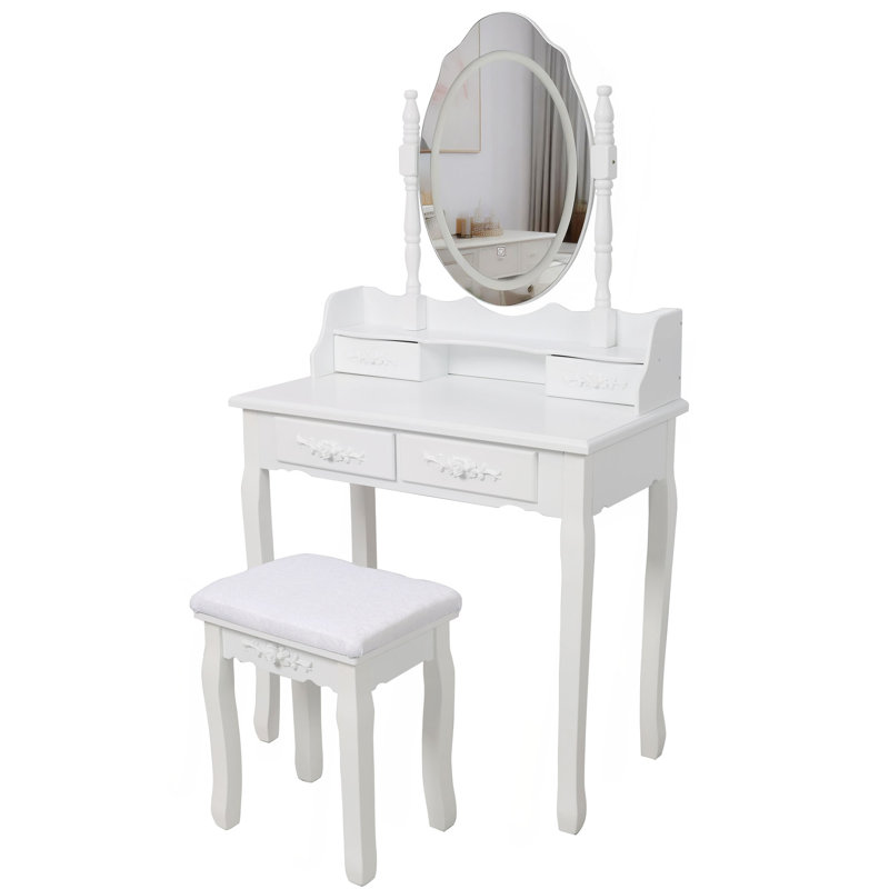 Ensemble de coiffeuse Princess, Blanc
