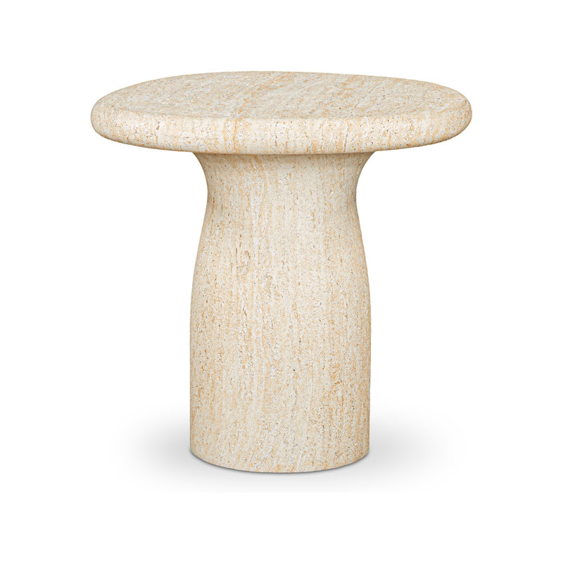 Outdoor Square Side Table, Beige