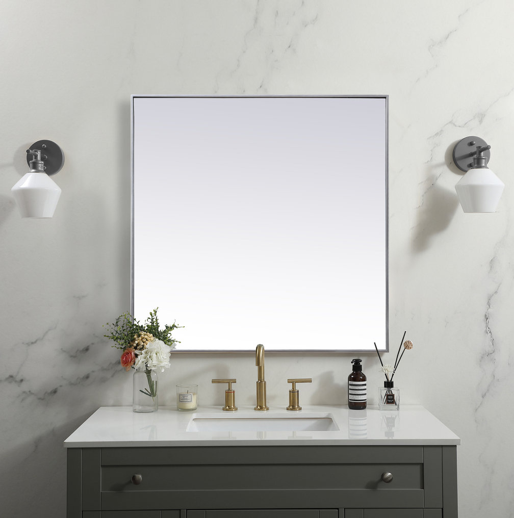 Valparaiso Accent Mirror, 42"  x 42" , Silver