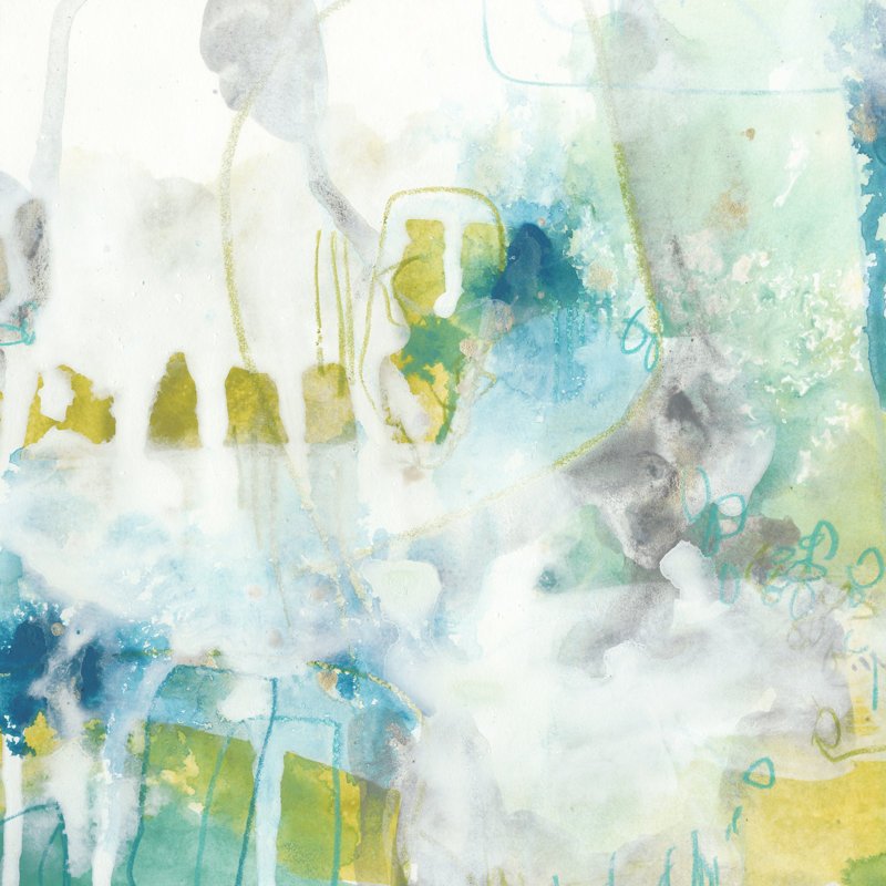 Aquatic Atmosphere IV by June Erica Vess - Wrapped Canvas Painting, 122cm H x 122cm W
