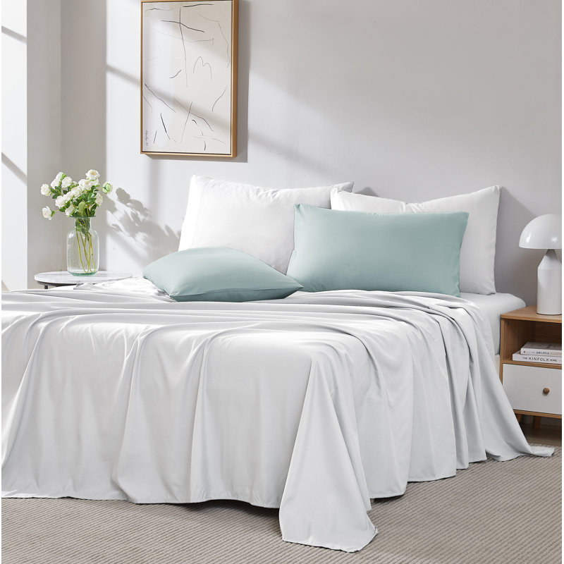 Deux taies d'oreiller en microfibre Eldon par Southshore Fine Linens, Taie d'oreiller taille très grand, Bleu ciel