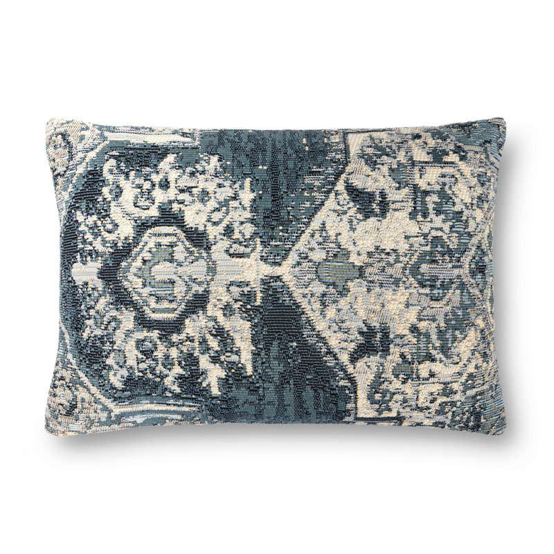 Housse de coussin lombaire damassé intérieur/extérieur Aliceville