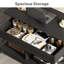 Grande table basse extensible avec plateau de rangement et roulettes interchangeables Sparta-122442882
