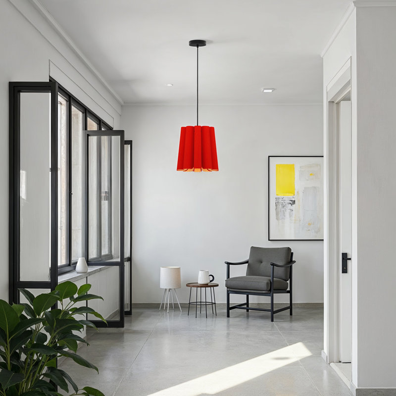 Renata 56 Long Pendant, Red