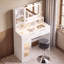 Makeup Vanity Desk with Colorful LED Lighted Mirror