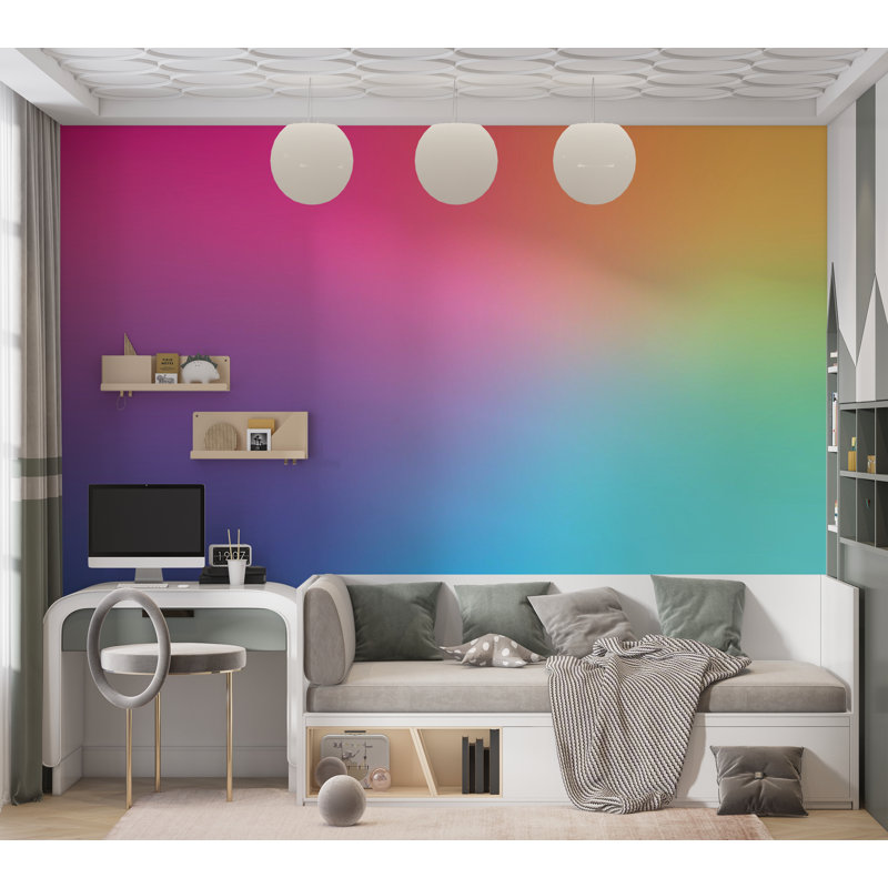 Papier peint de qualité supérieure - dégradé vibrant, L 40 po x l 60 po