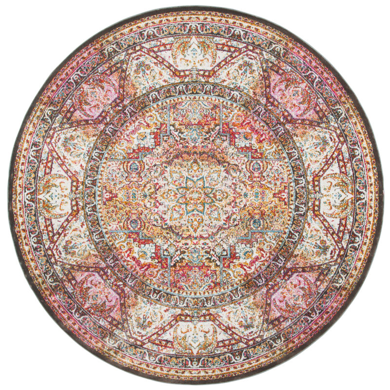 Marques Performance Chevron Rug, Round 6'7"