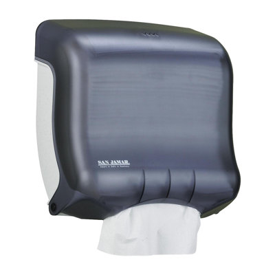 Distributeur de serviettes à pliage c, 11-1/2 po x6 po x11-1/2 po, noir/perle
