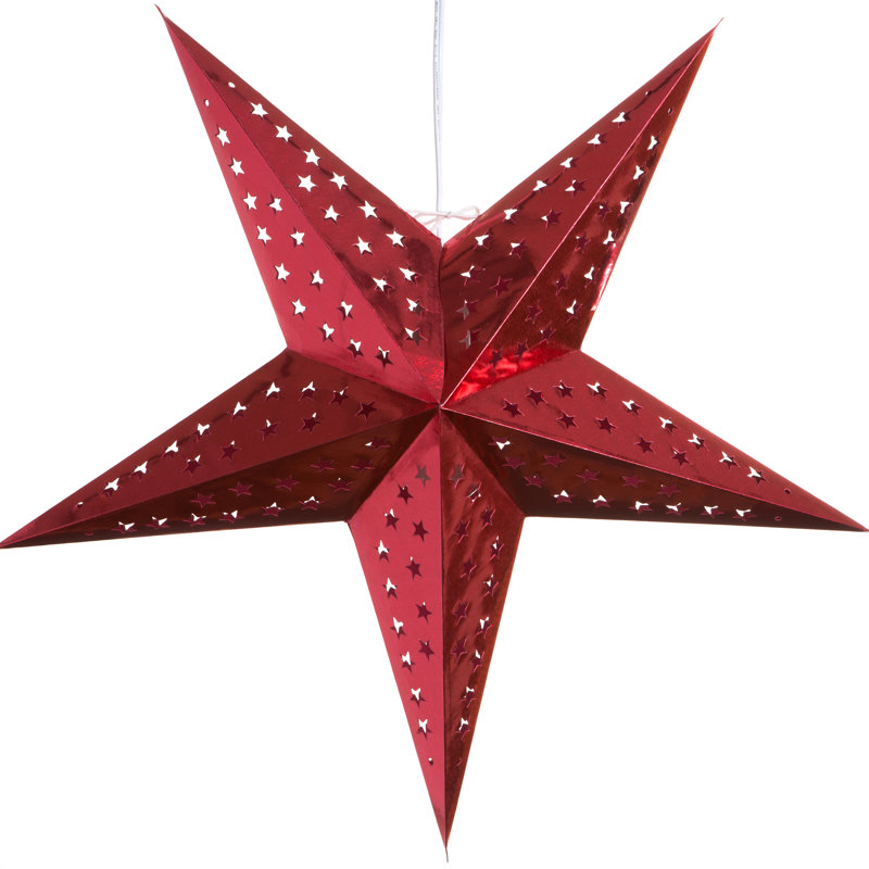Stoke Bishop - Light Paper Unique/Statement Pendant, Red