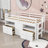 Jayneen Twin Size Wood Loft Bed With 4 Drawers And Shelves,Ladder-1320999904