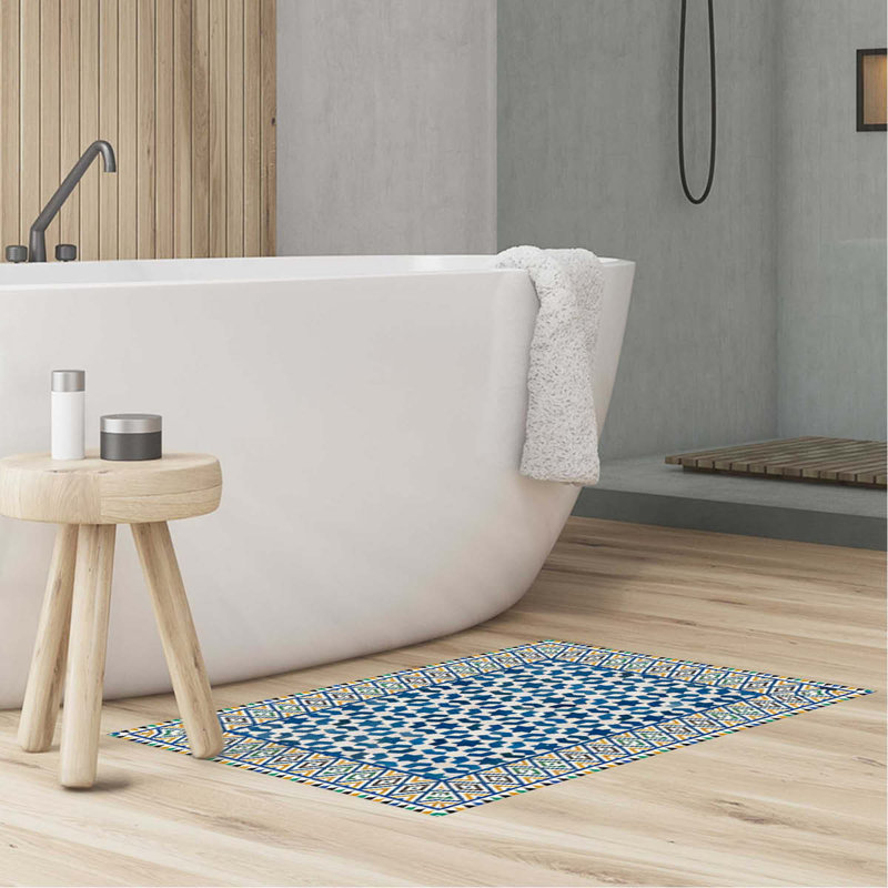 Bynoe Non-Slip Geometric Indoor Doormat, Rectangular 65 x 85cm
