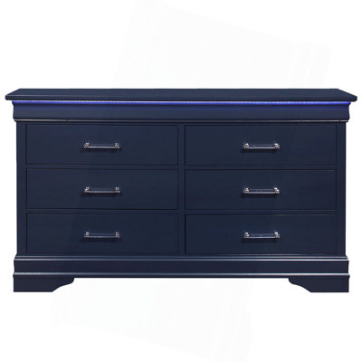 6-Drawer Dresser With LED Accent Light