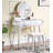 Liannon Contemporary Wood Vanity And Stool Set-524817253