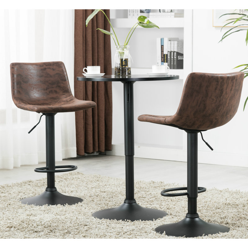 Kaydra Swivel Upholstered Adjustable Height Counter Stool